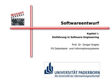 Softwareentwurf Kapitel I - Datenbank- und Informationssysteme ...
