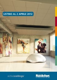 LISTINO AL 2 APRILE 2012 - Prodotti - Rockfon