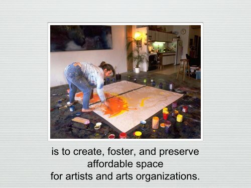 Artspace Projects, Inc. - Center for Community Innovation