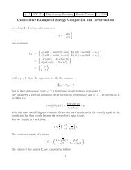 Quantitative Example of Energy Compaction and Decorrelation