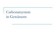 Carbonatsystem in Gewässern - Eawag