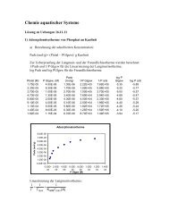 Chemie aquatischer Systeme - Eawag