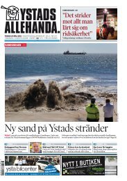 Ny sand på Ystads stränder - Escenic Web Studio