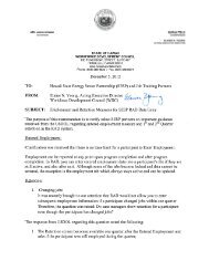 RAD Employment and Retention Memo, December 2012