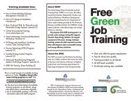 Free Green Job Training