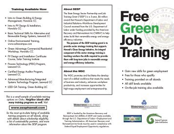 Free Green Job Training
