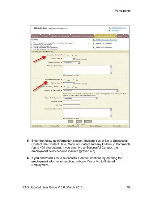 Recovery Act Data (RAD) System User Guide