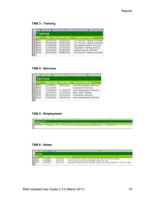 Recovery Act Data (RAD) System User Guide