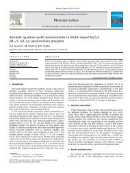 Absolute quantum yield measurements in Yb/Ho doped M2O2S (M ...