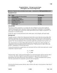 13B Projectile Motion ? Change Launch Angle (Photogates and ...