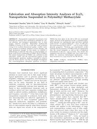 Fabrication and absorption intensity analyses of Er2O3 ...