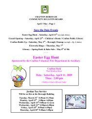 Easter Egg Hunt - Crafton Borough