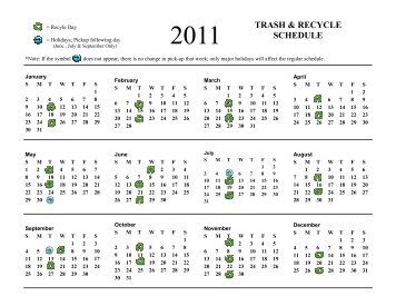 2011 Trash-Recycle Calendar.pub - Crafton Borough