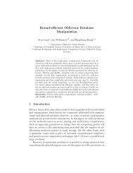 Round-efficient Oblivious Database Manipulation