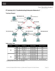 PT Activity 8.5.2: Troubleshooting Enterprise Networks 2