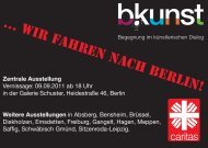 Flyer zur zentralen Ausstellung - b-kunst