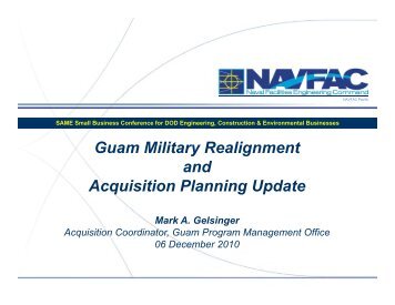 Guam Military Realignment and Acquisition Planning ... - Chapter