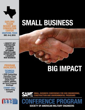 big impact small business - Society of American Military Engineers