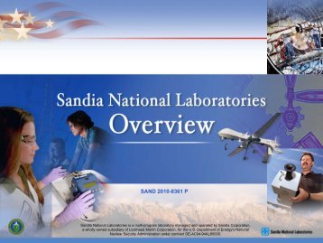 Sandia Corporate Overview - Core group
