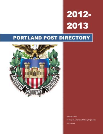 portland post directory - Chapter - Society of American Military ...