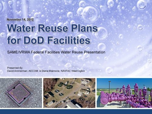 Water Reuse Plans for DoD Facilities