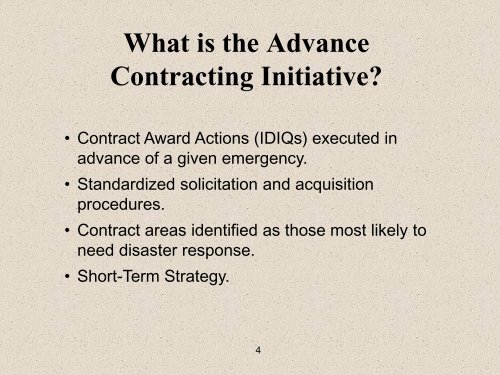 “Debris” ACI Contracts - Society of American Military Engineers