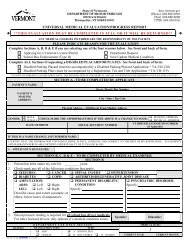 Universal Medical Evaluation Form - Vermont Department of Motor ...
