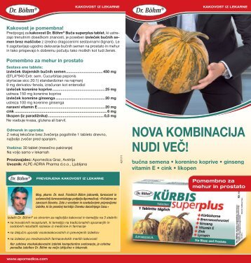 NOVA KOMBINACIJA NUDI VEÄ! - Apomedica