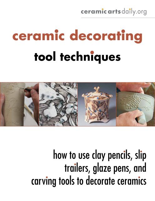 Pens for Drawing on Ceramics - Tips for Using Oxide and Underglaze