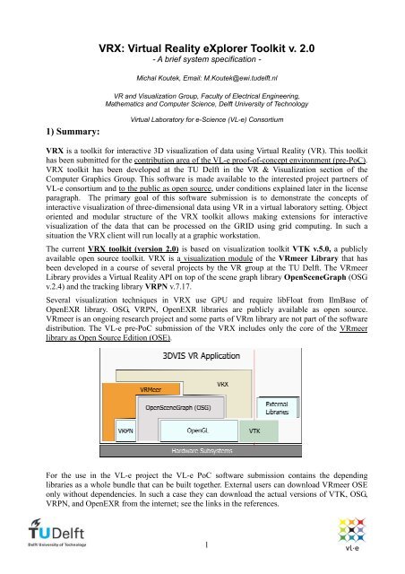 VRX_2.0_description.pdf - Computer Graphics and Visualization ...