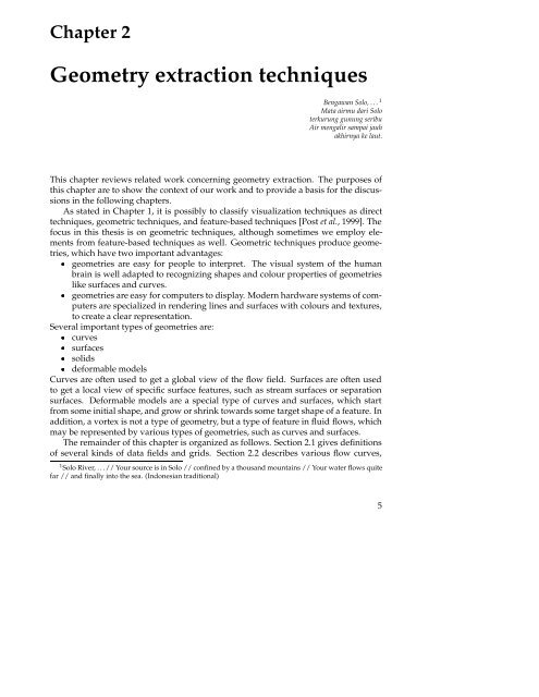 Chapter 4 Vortex detection - Computer Graphics and Visualization