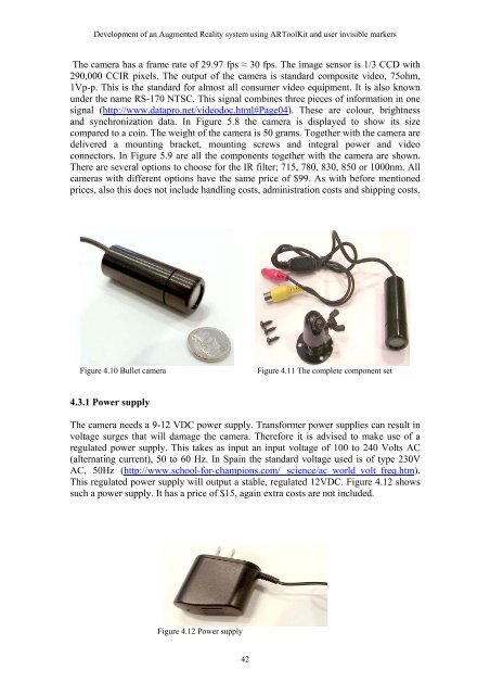 Development of an Augmented Reality system using ARToolKit