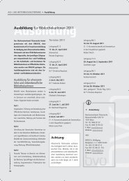 Ausbildung - publikationen.bvoe.at - Büchereiverband Österreichs