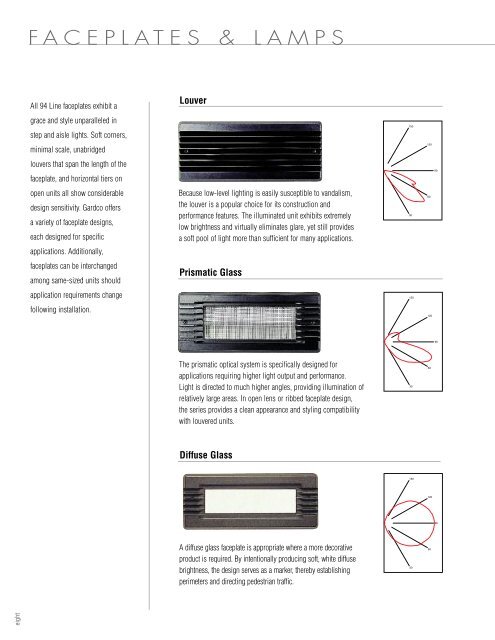 Gardco 94 LINE Step and Aisle Lights Brochure - Gardco Lighting