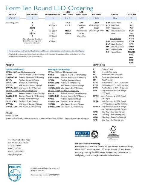 Form Ten Round LED - Gardco Lighting