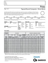 Tapered Round Composite Poles - Direct Burial ... - Gardco Lighting