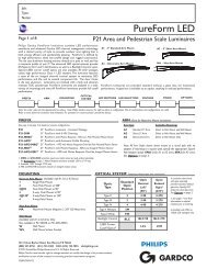 PureForm - P21 - LED - Submittal Data Sheet - Gardco Lighting