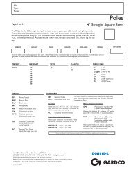 PDF specification sheet - Gardco Lighting