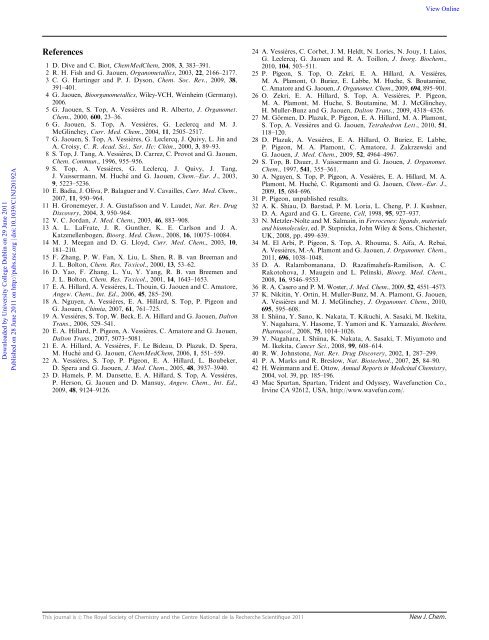 A new series of ferrocifen derivatives, bearing two aminoalkyl chains