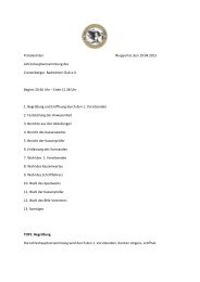 Protokoll der Wuppertal, den 19.04.2013 Jahreshauptversammlung ...