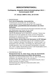 Doppelte Abiturientenjahrgänge 2012 ... - GEB Stuttgart