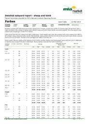 Forbes Sheep market report - Livestock