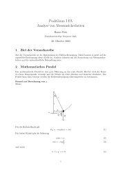 Praktikum I FA Analyse von Messunsicherheiten - hanno-rein.de