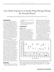 Case Study: Experience in Insulin Pump Therapy During the ...