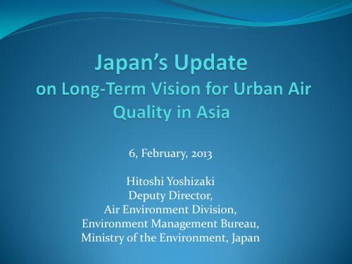 Japan Country Presentation - Clean Air Initiative