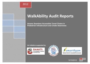 WalkAbility Audit Reports - Clean Air Initiative