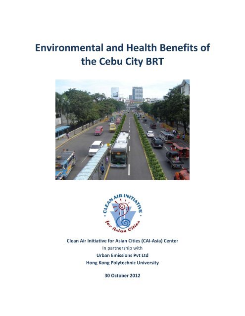 Environmental and Health Benefits of the Cebu ... - Clean Air Initiative