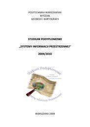studium podyplomowe - Politechnika Warszawska