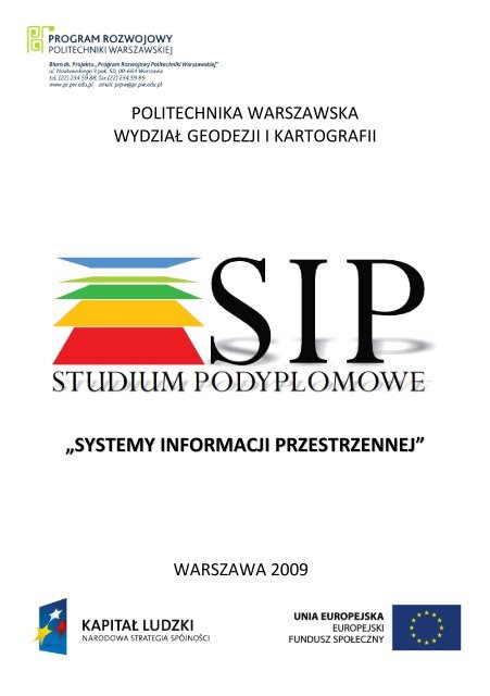 systemy informacji przestrzennej - Politechnika Warszawska