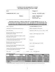 Lazard Final App.pdf - UCLA-LoPucki Bankruptcy Research Database